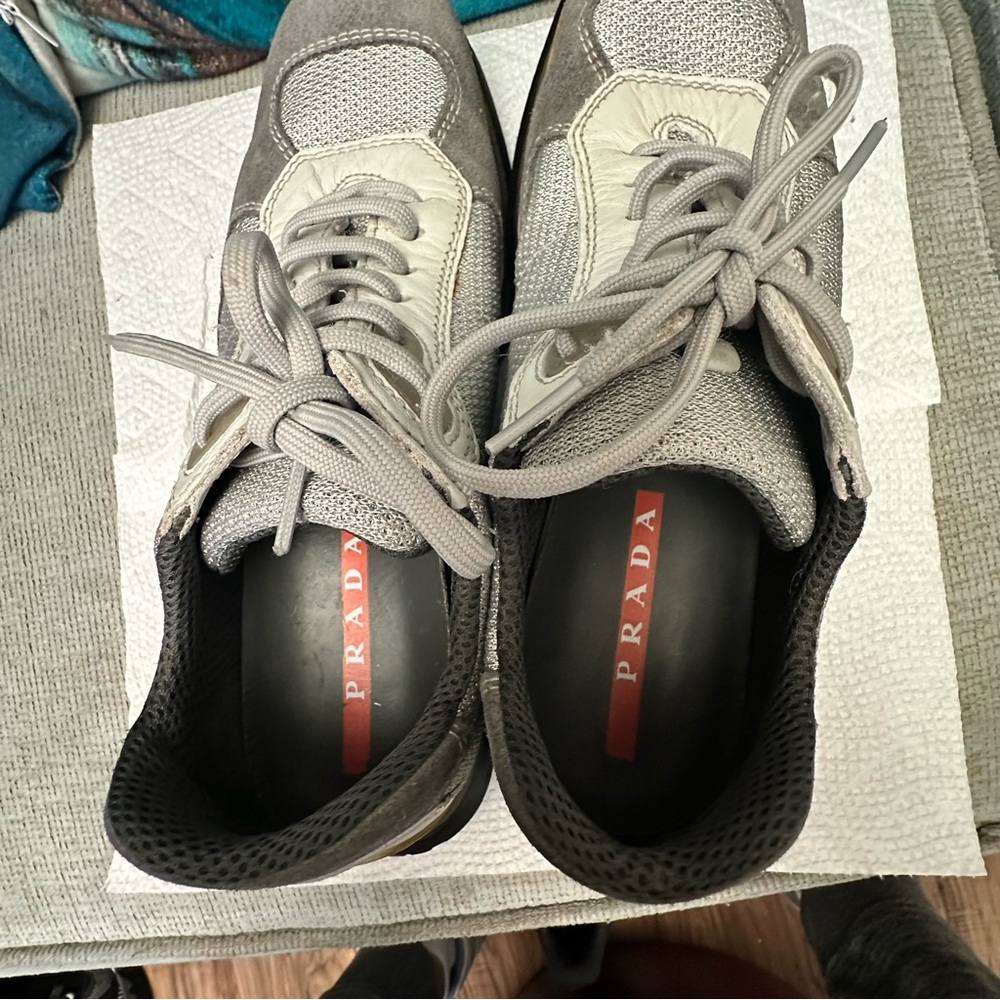 PRADA Trainers ATHLETIC LUXURY ~CHIC COMFORT ~ a Timeless Design & Neutral Color - Picture 14 of 16